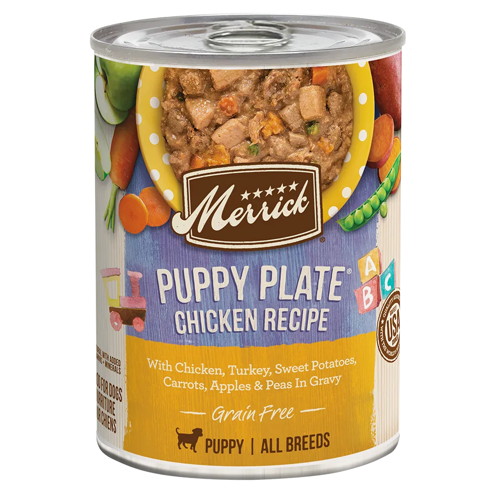 GF Puppy Plate Chicken lg F