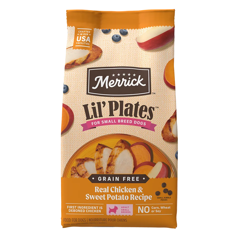 Lil' Plates Grain Free Real Chicken + Sweet Potatoes Recipe - Front of bag