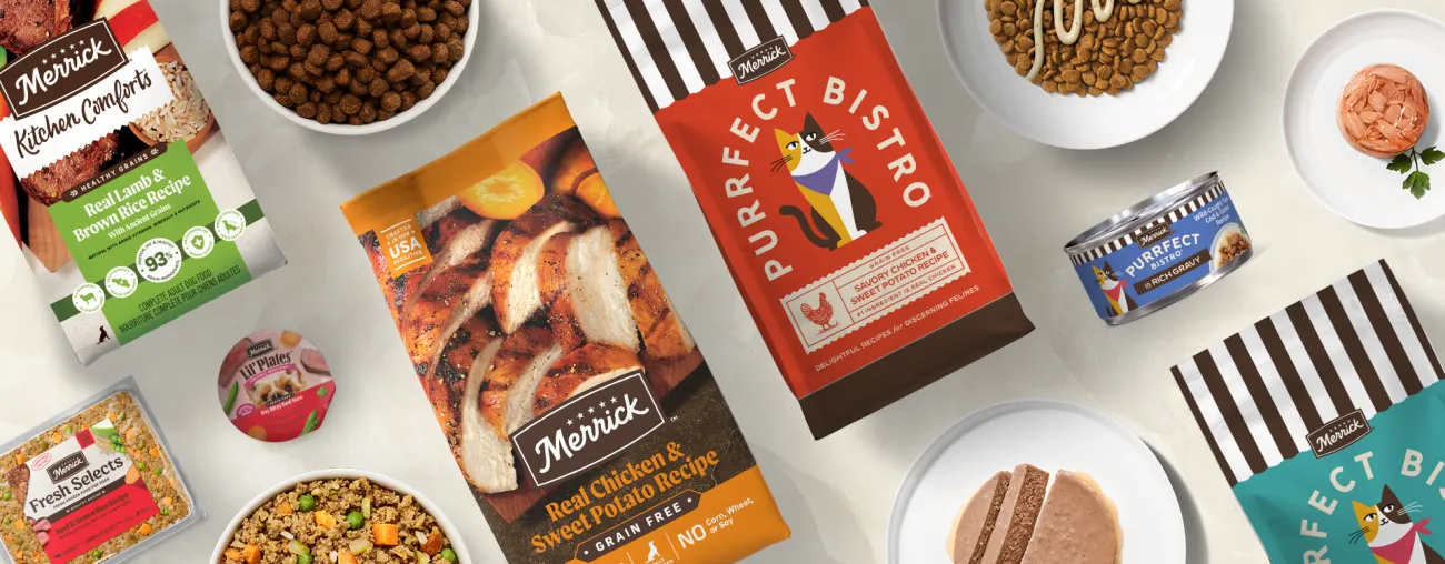 Merrick pet food products