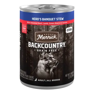 Merrick Backcountry Hero's Banquet Stew package.