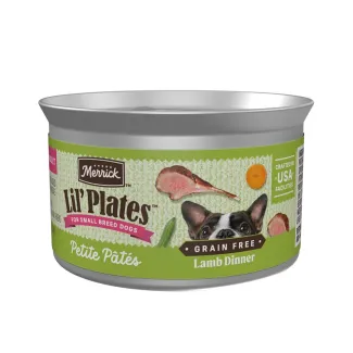 Merrick Lil Plates Petite Pates Grain free Lamb Dinner package.