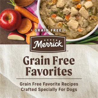 Merrick Grain Free favorites. Grain free favorite recipes crafted specially for dogs.